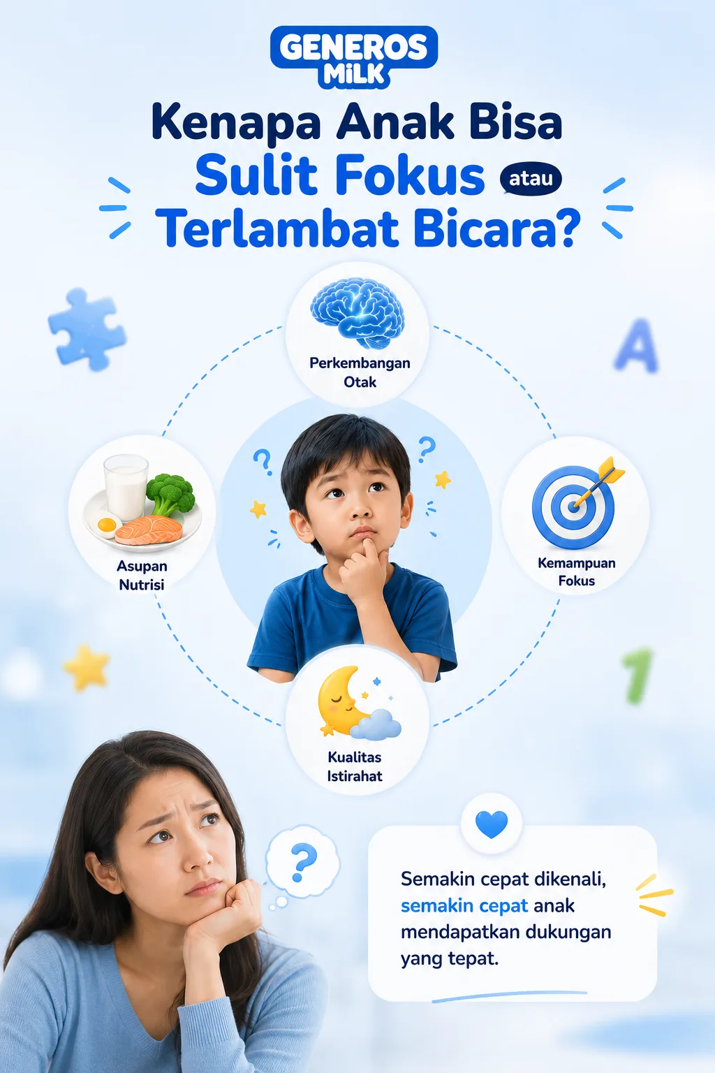 Kenapa anak bisa sulit fokus atau terlambat bicara?